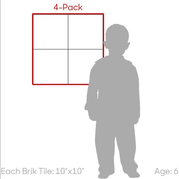 Brik Tile - Wall & Table Building Kit - Compatible with Major Brands (Black) - Picture 3 of 15